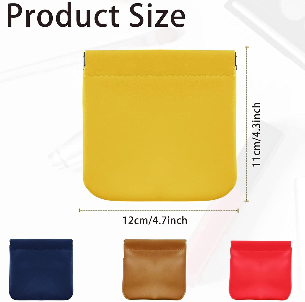 Pocket Cosmetic Bag for Purses - Small Leather Makeup Pouch