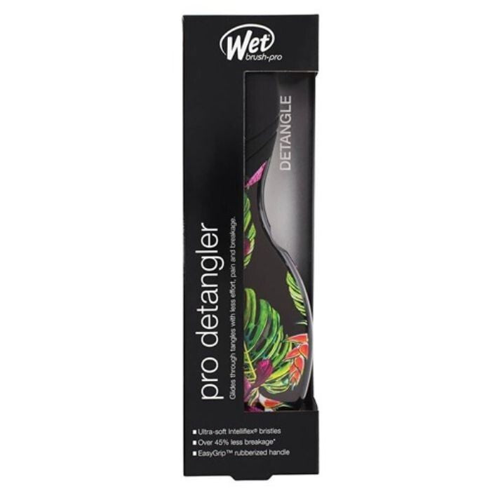 Wet Brush Detangler Kids Hairbrush - Neon Tropics Night, Ultra-Soft Bristles