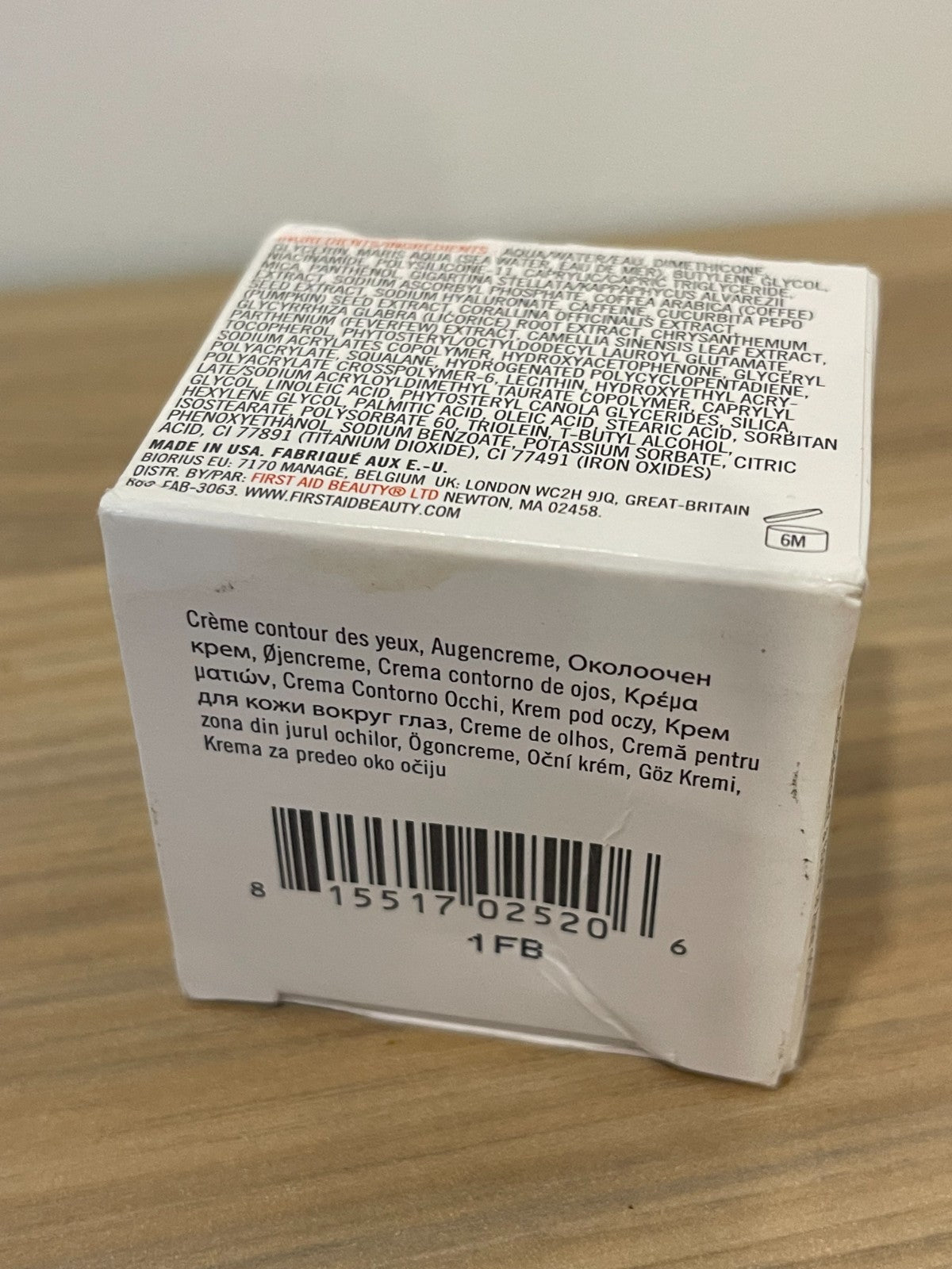 First Aid Beauty Eye Duty Niacinamide Brightening Eye Cream 0.5 oz