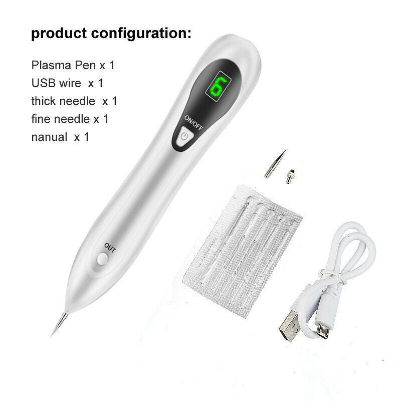 Laser Mole & Skin Tag Removal Pen - Dark Spot & Wart Remover, Rechargeable