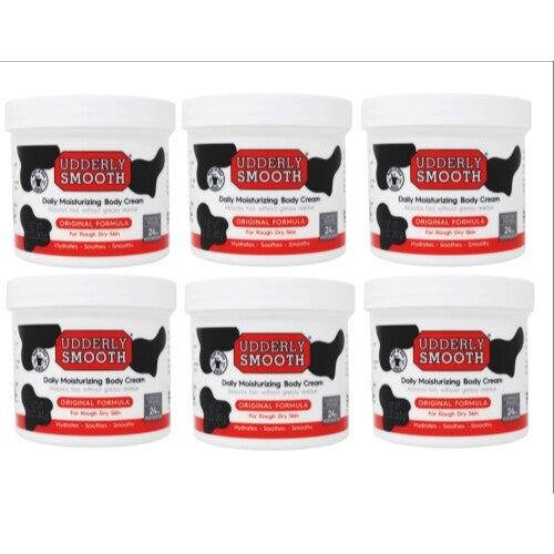 Udderly Smooth Body Cream Moisturizer, 10 Oz - 6 Pack