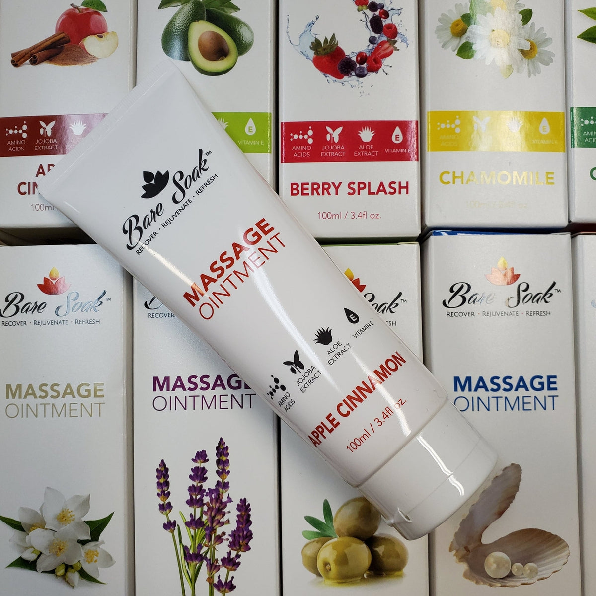 Massage Ointment Lotion 3.4 fl oz - 12 Scents