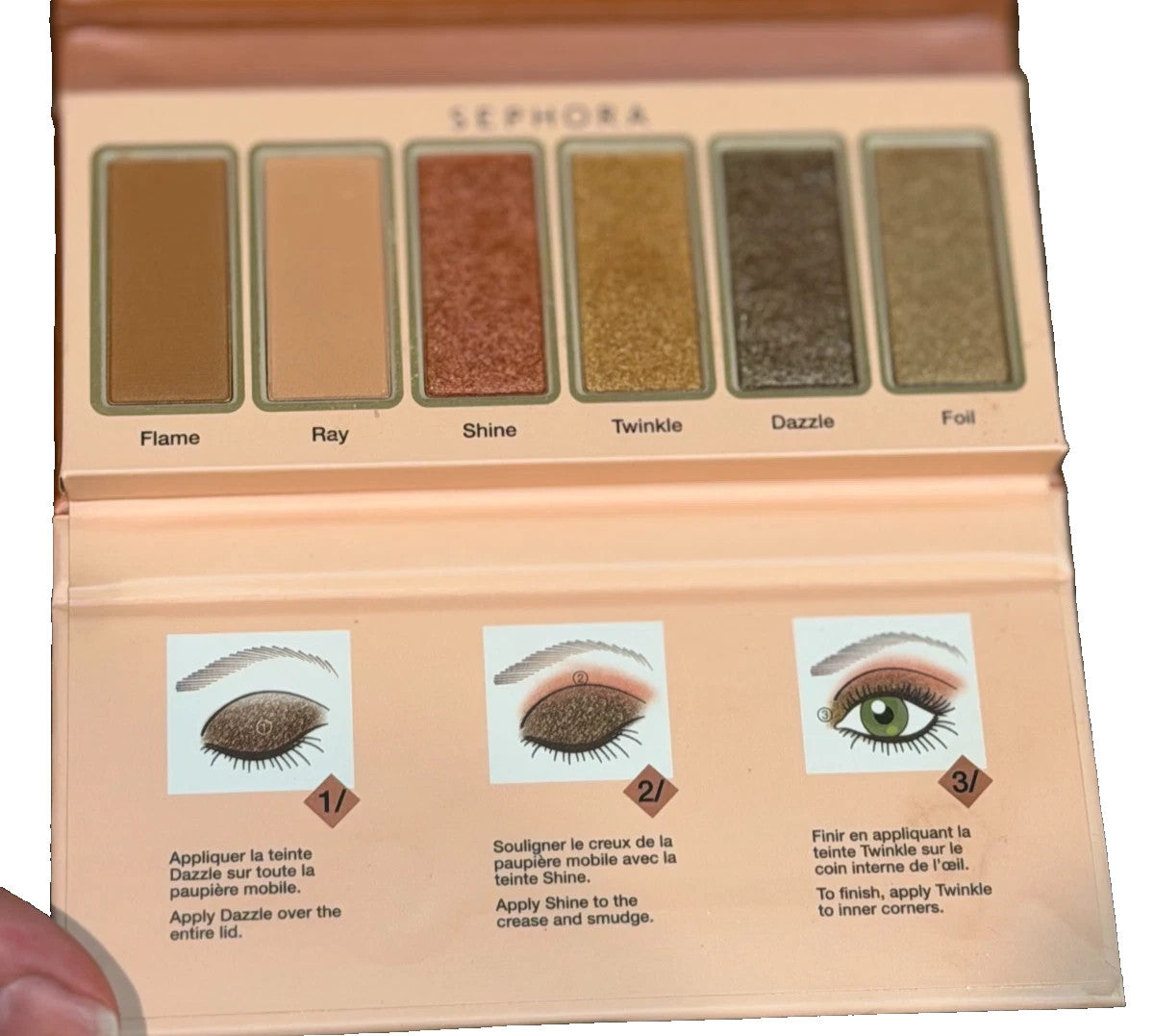 Vibrant Collection Sequin Eyeshadow Palette - 6 Color Shades, Sealed
