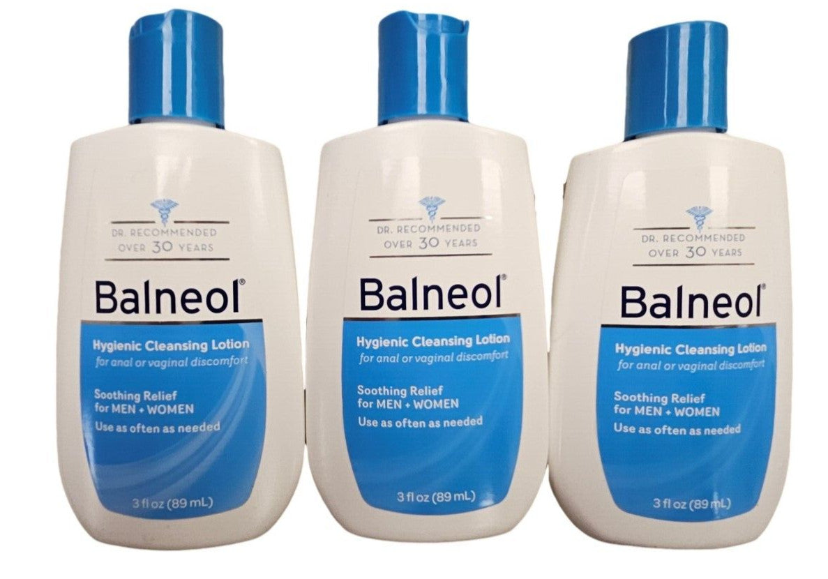 Gentle Hygienic Cleansing Lotion for Sensitive Areas - 3oz Pack of 3