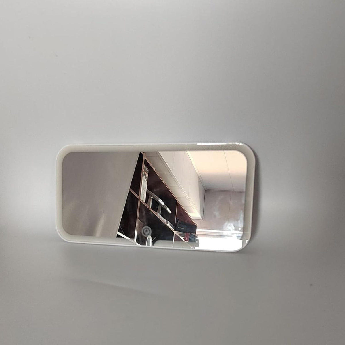 Rechargeable LED Car Vanity Mirror with 3 Light Modes Touch Dimmable White