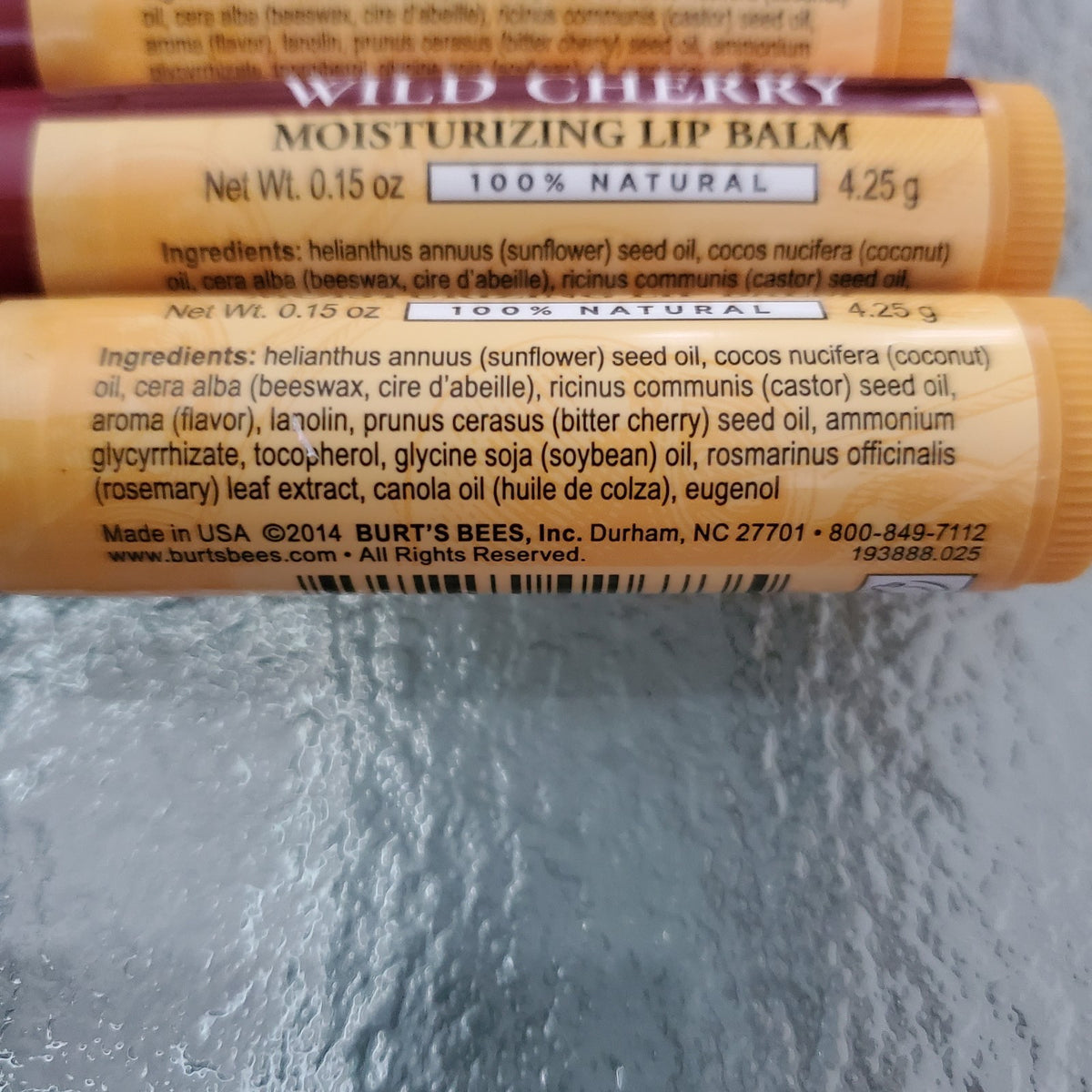 Moisturizing Lip Balm Set - Wild Cherry Flavored, 6 Pack