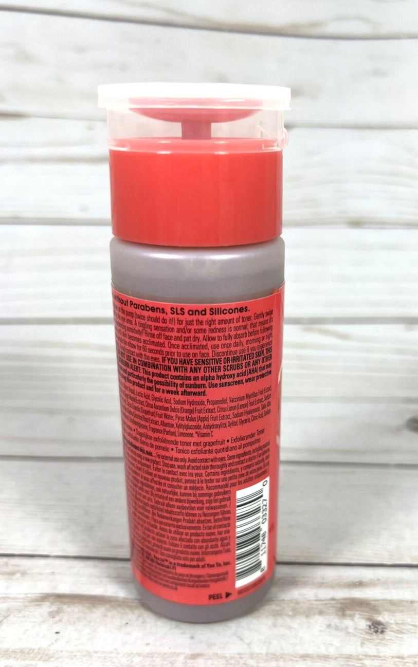 Grapefruit Daily Exfoliating Toner for Dull & Uneven Skin 4oz - 2 Pack