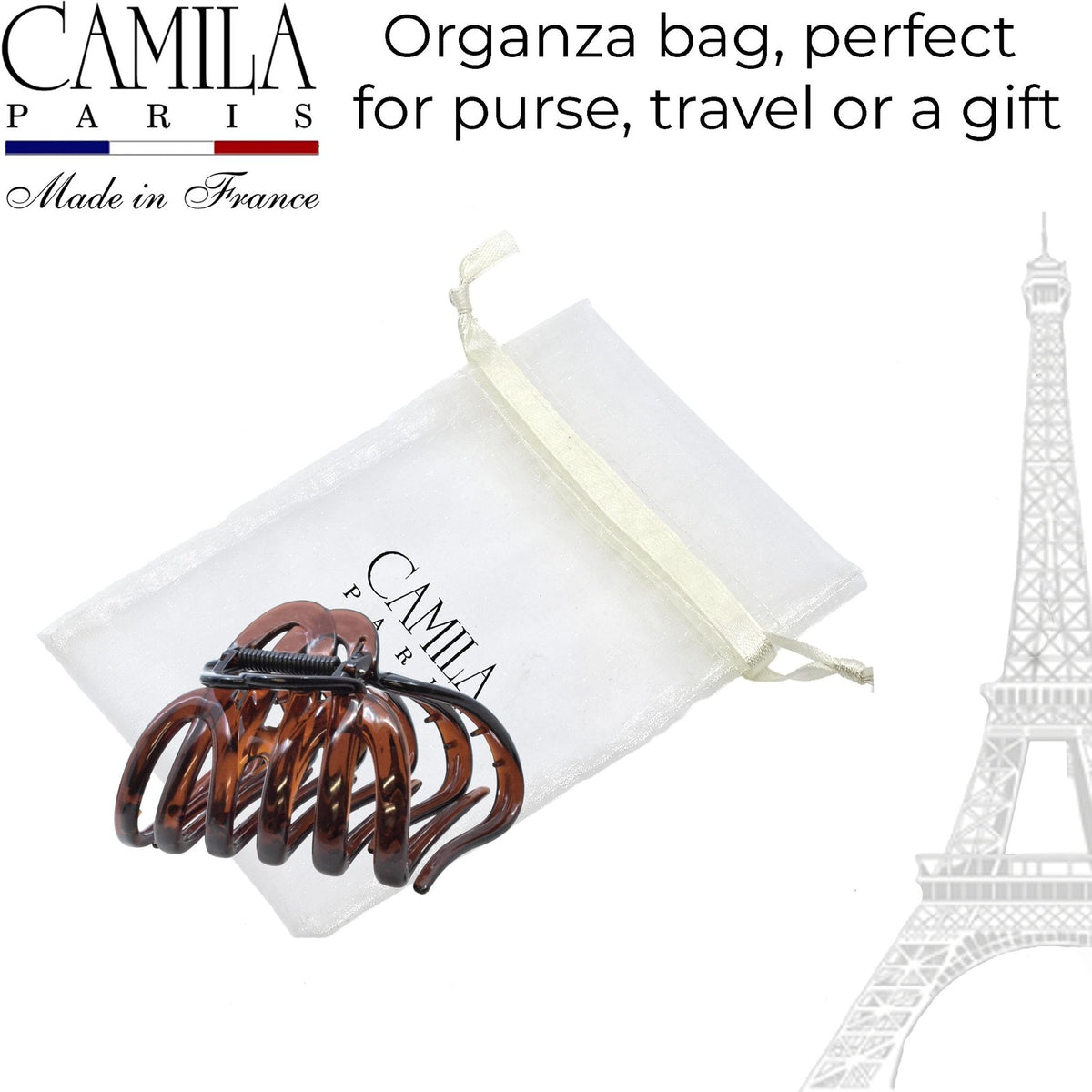Camila Paris AD718 Octopus Hair Clips 1 Count (Pack of 1), Tortoise