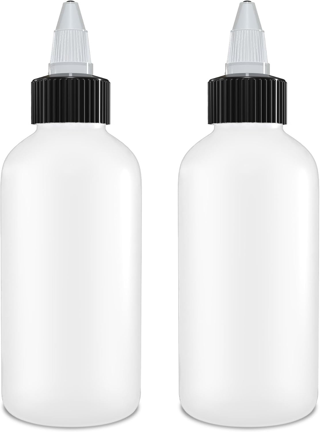 4 oz Refillable Plastic Twist Applicator Bottles - Black, Multi-Purpose