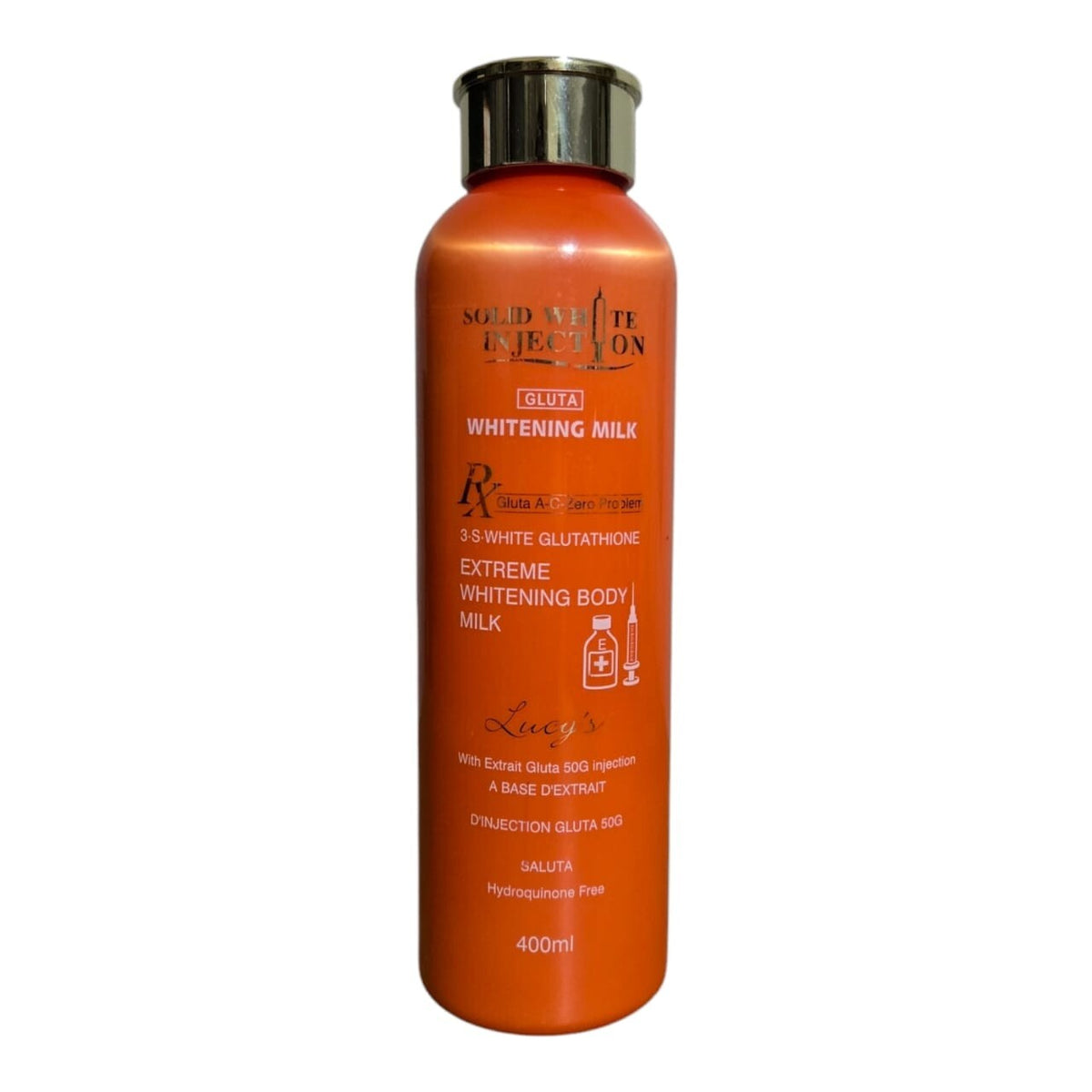 Solid White Gluta A-C Zero Problem Extreme Body Milk 400ml - Brightening & Hydrating