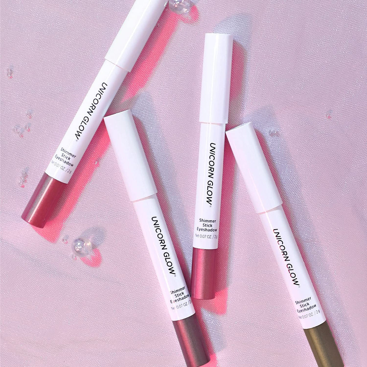 Unicorn Glow Shimmer Stick Eyeshadow 04 Land - Creamy Glitter Makeup