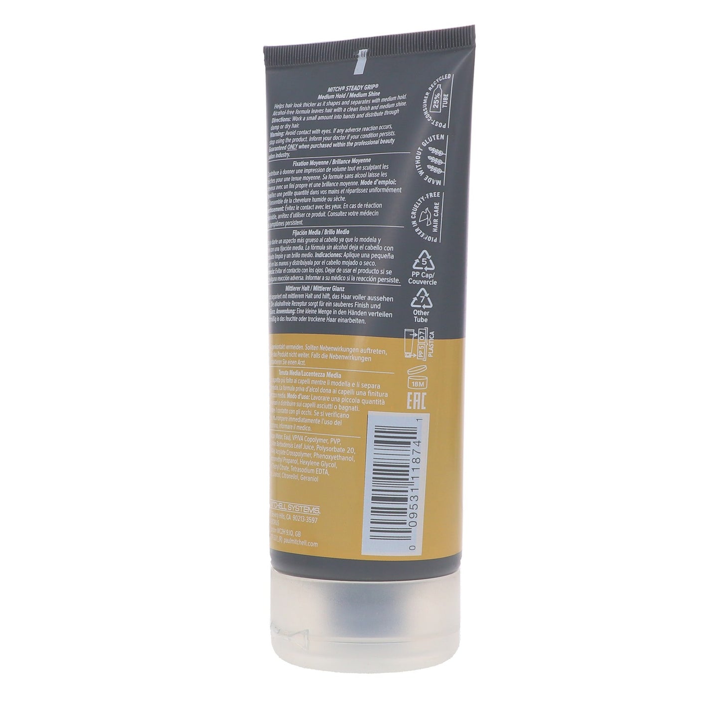 Hair Gel for Natural Shine & Hold - Alcohol-Free Styling Product 5.1 oz