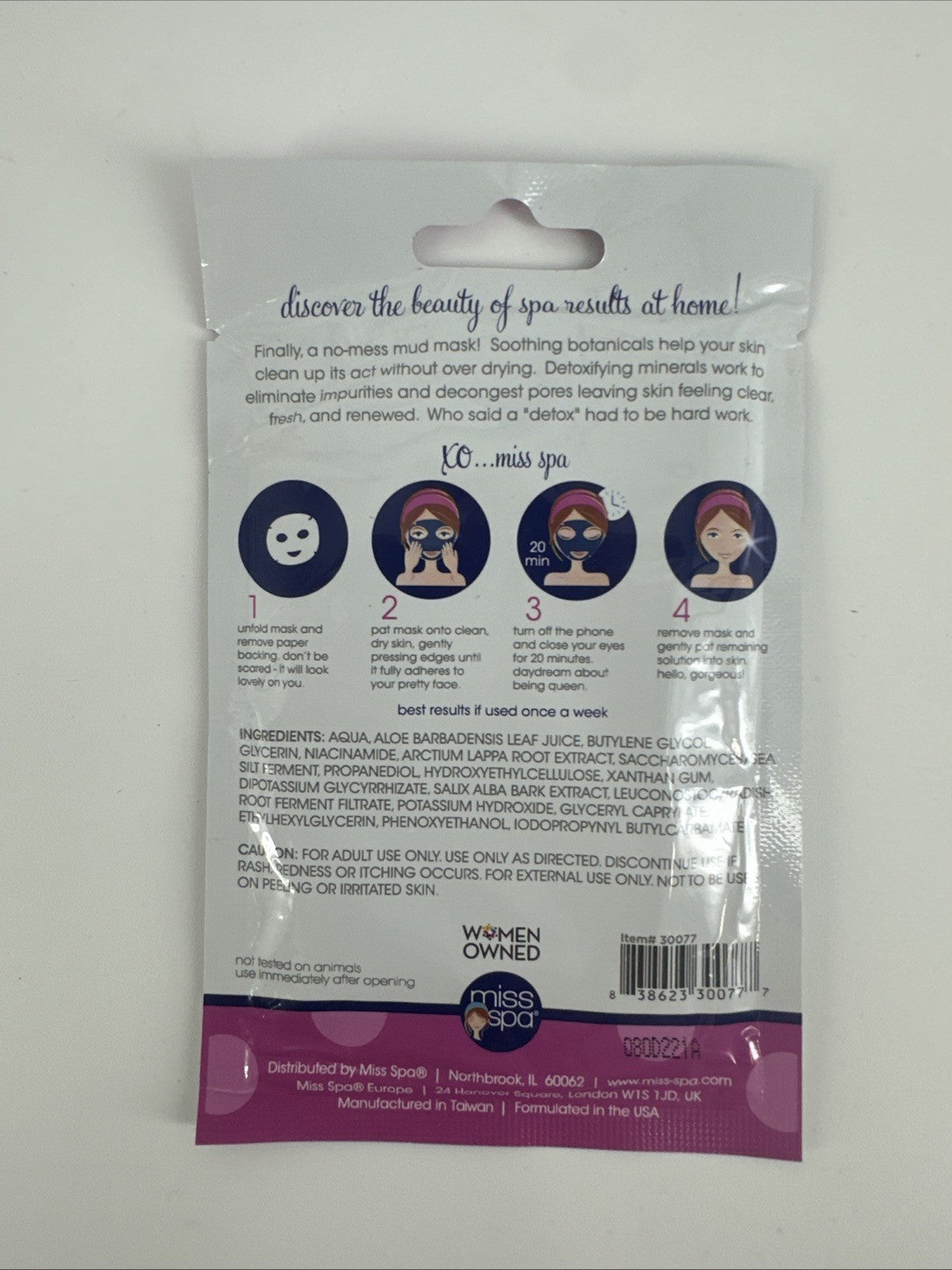 Detox Reveal Clear Skin Facial Sheet Mask - 10 Pack