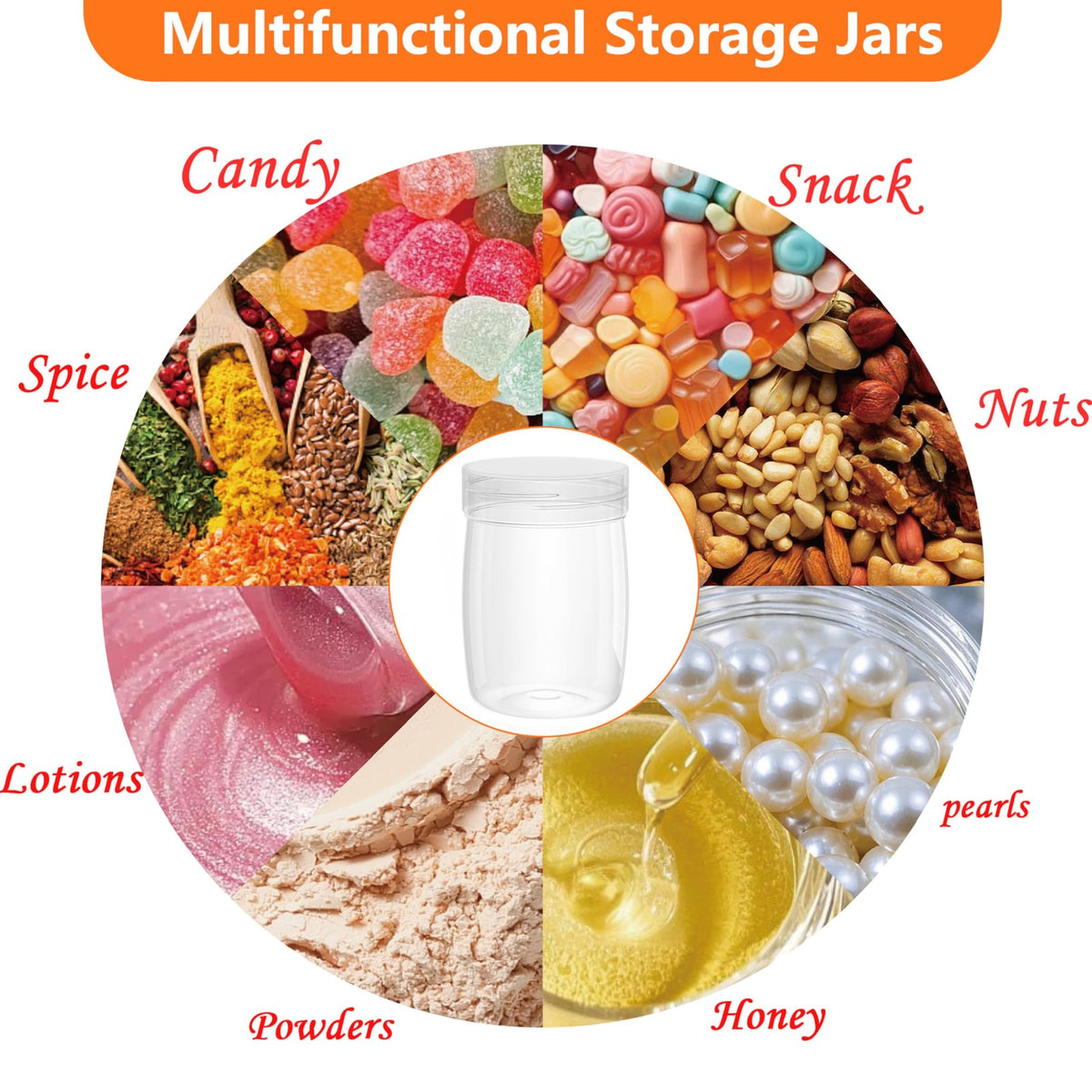 Mini Plastic Pudding Jars with Lids - 82 Pack, Food-Grade Storage Containers