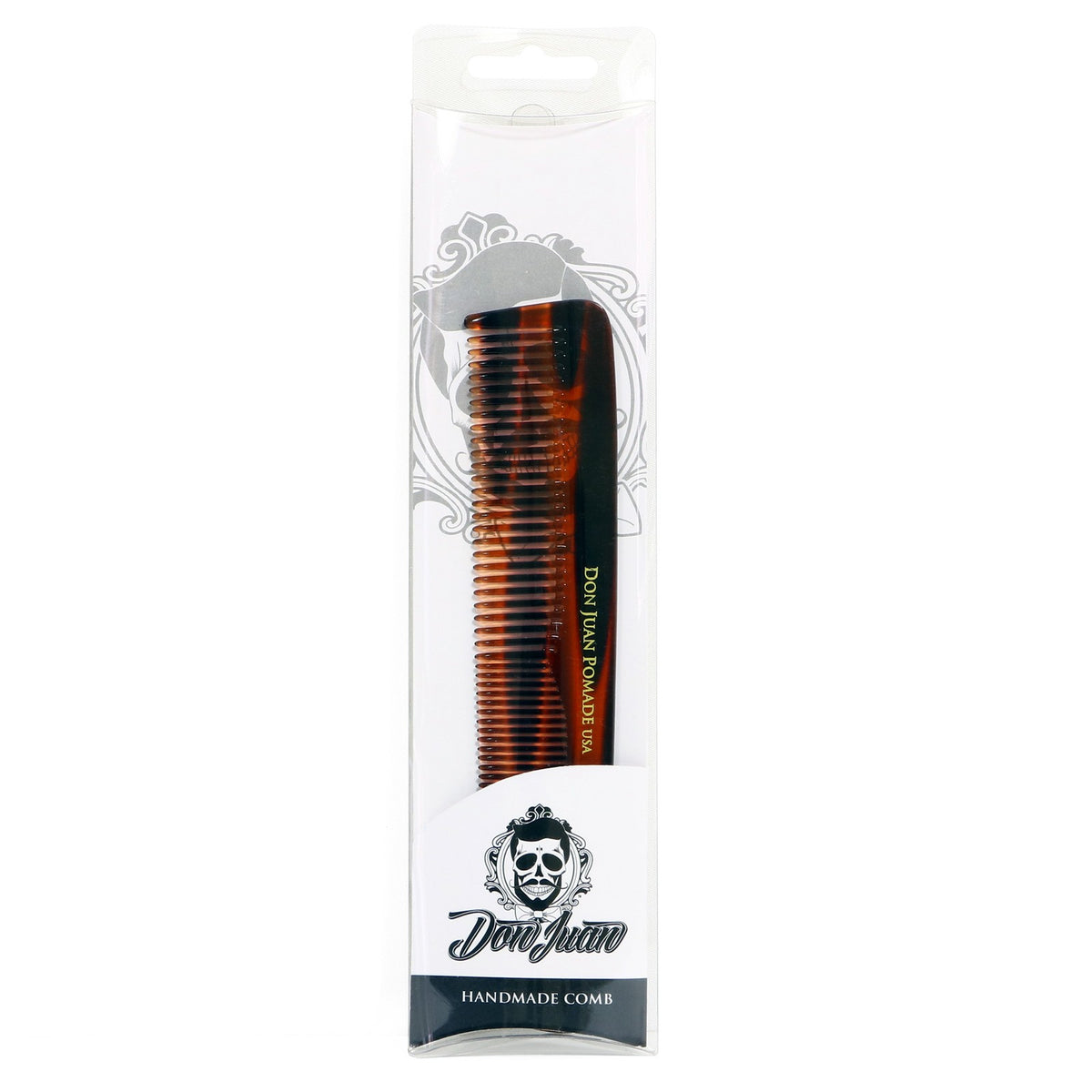 7-Inch Tortoise Graduated Dressing Comb - Handmade Hair Tool