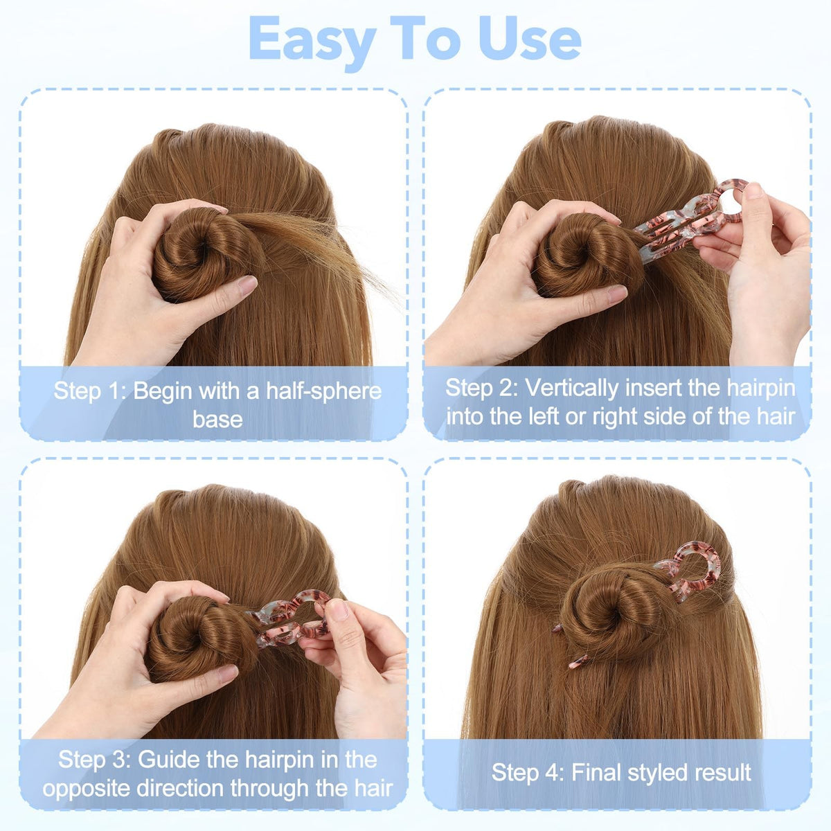 6Pcs Hair Pin for Women, Prestige French 6 Count (Pack of 1),