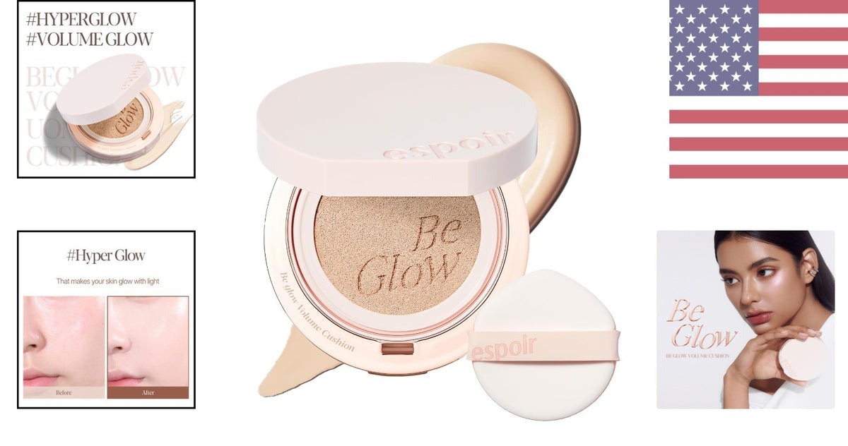 Be Glow Volume Cushion Foundation Vanilla – Dewy, Long-Lasting, SPF 0