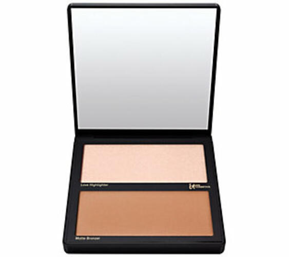 Contouring Duo Matte Bronzer and Highlighter Palette for Face & Cheeks