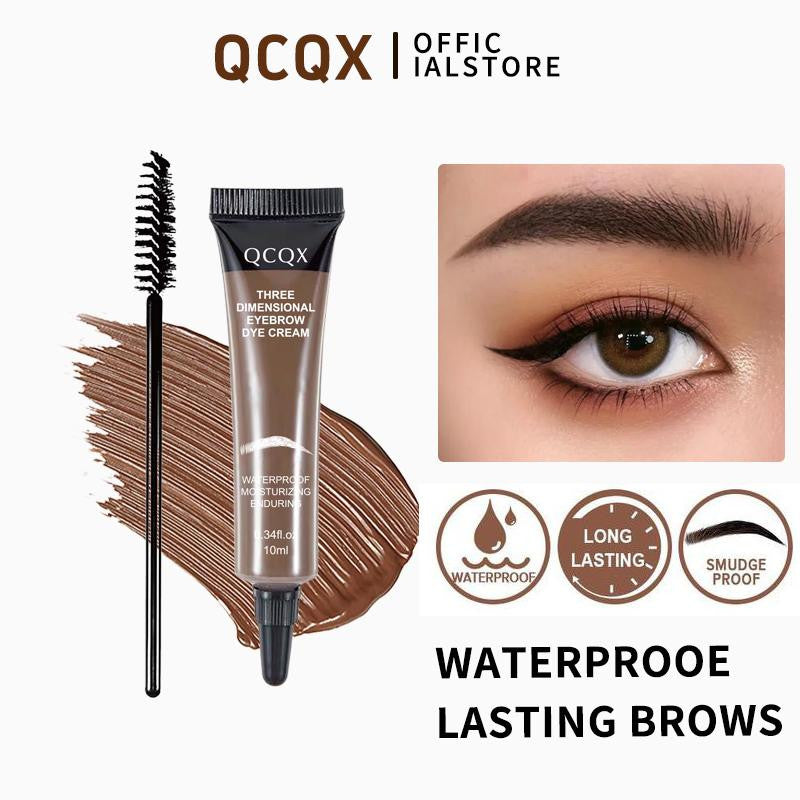 Eyebrow Tint Kit - Long-Lasting Waterproof Smudge-Proof Brow Dye Gel Set