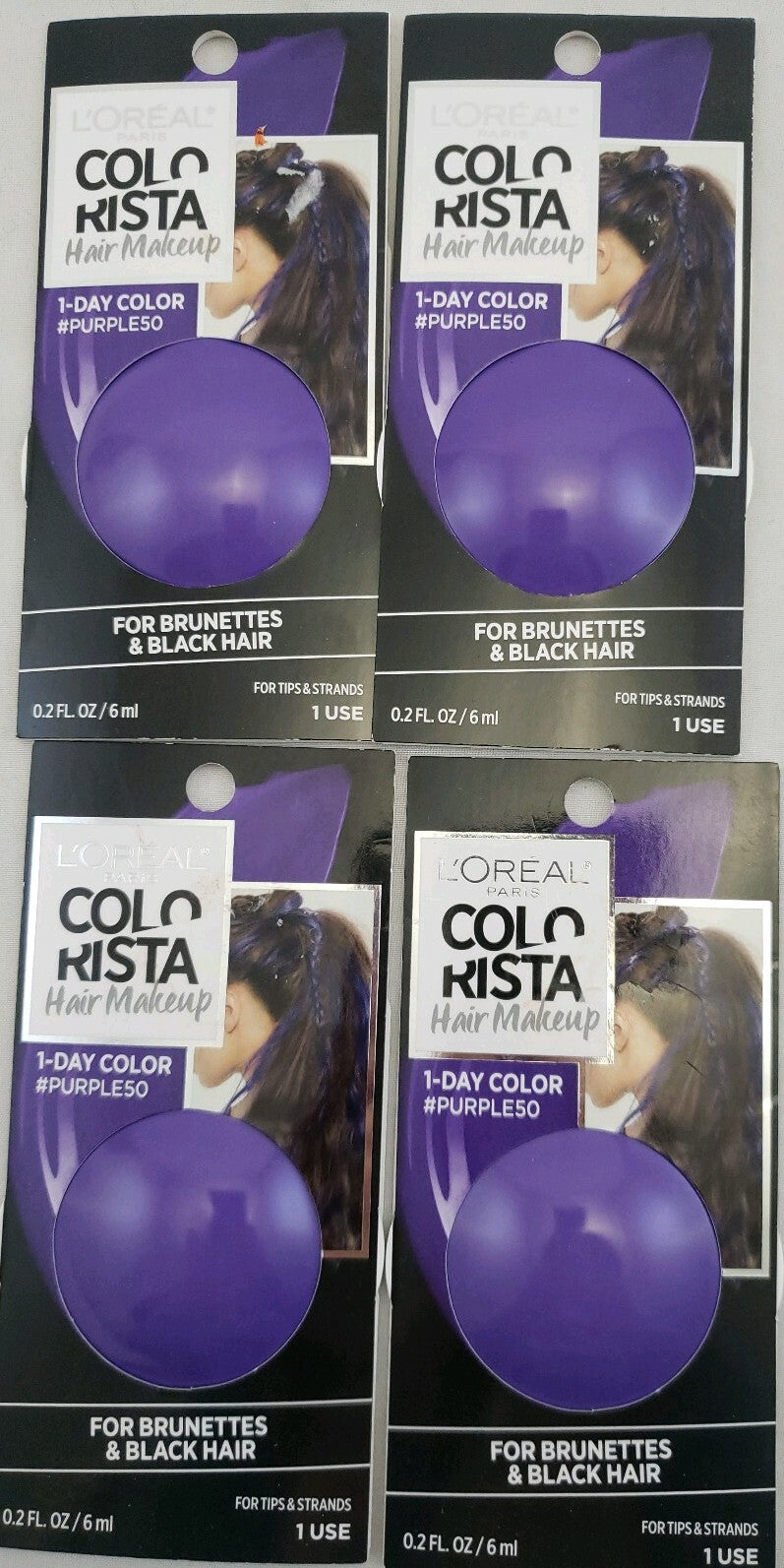 Colorista 1-Day Hair Makeup Purple Lot of 4
