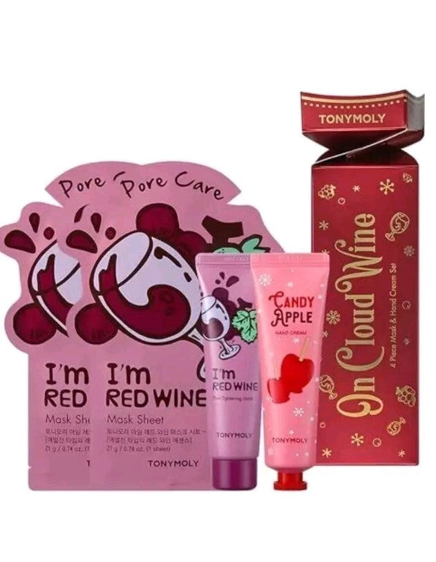 TONYMOLY Wine Skincare Set - Red Wine Facial Care - Pack of 2