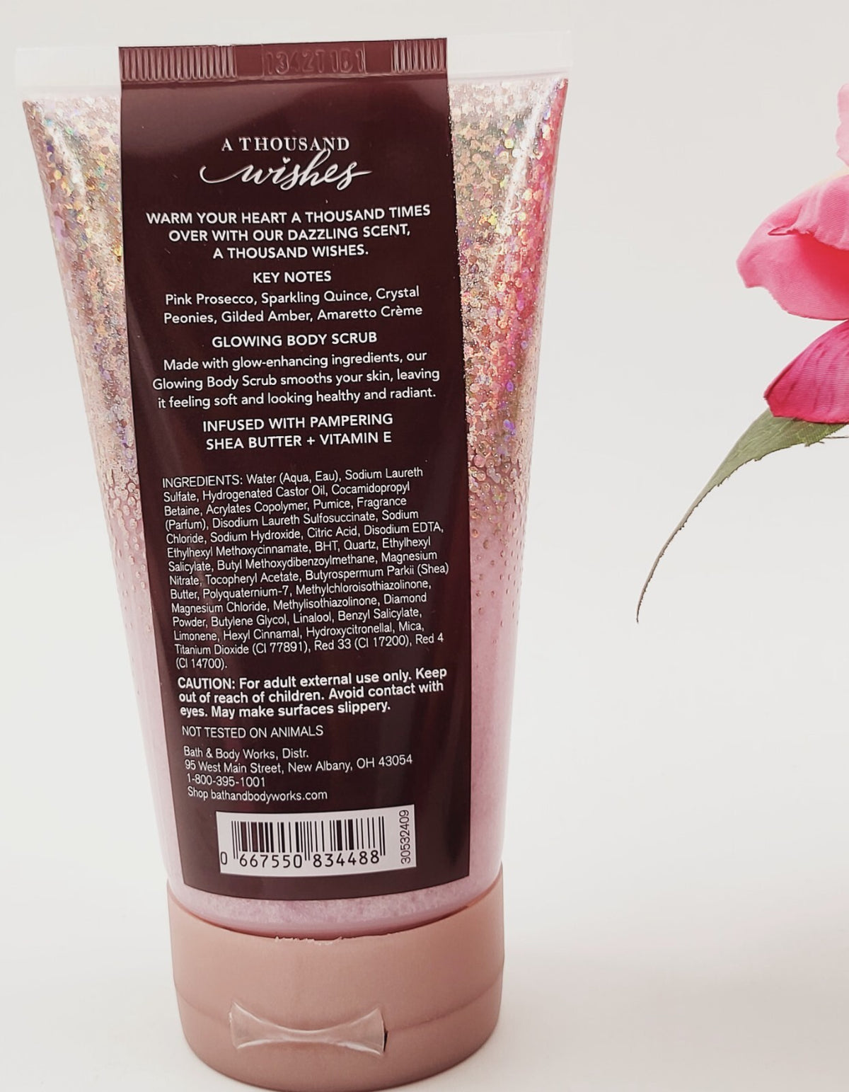 Bath & Body Works A THOUSAND WISHES Glowing Scrub Wash 8 oz