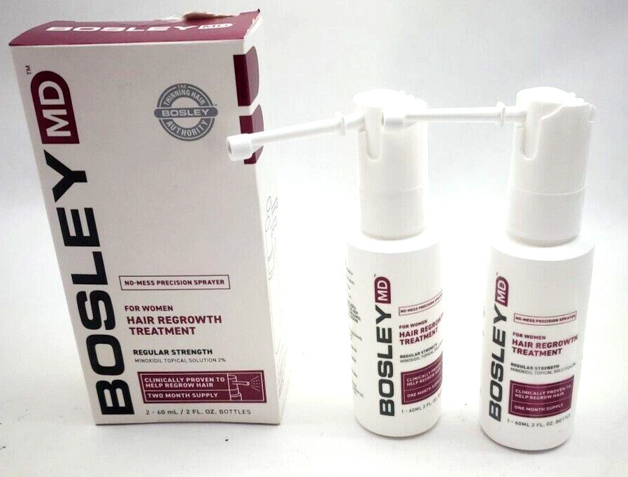 Bosley Women's Hair Regrowth Spray 2% - 6 Pack