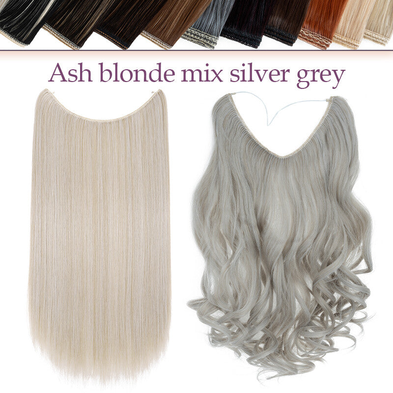 Natural Real Hair Extensions Wire-In Thick Wavy or Straight 20-24 Inch