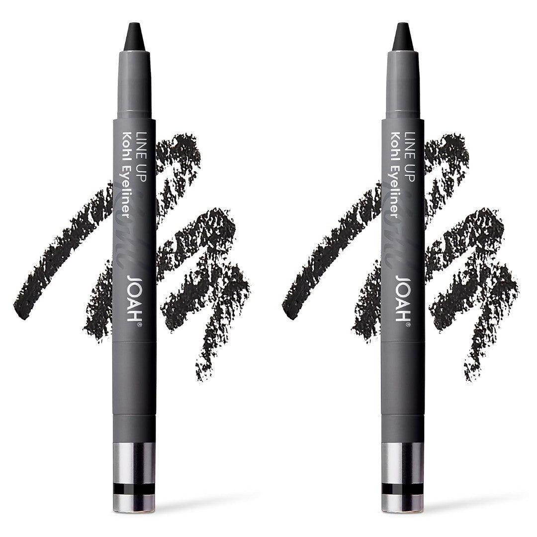 2-Pack Waterproof & Long-Wear Kohl Eyeliner with Smudger & Sharpener