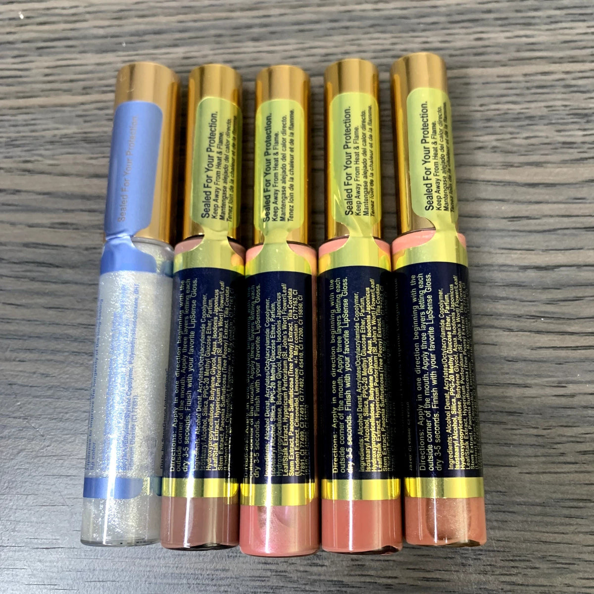 LipSense Lipstick Set - 5 Full Size Liquid Lip Colors - Long Lasting