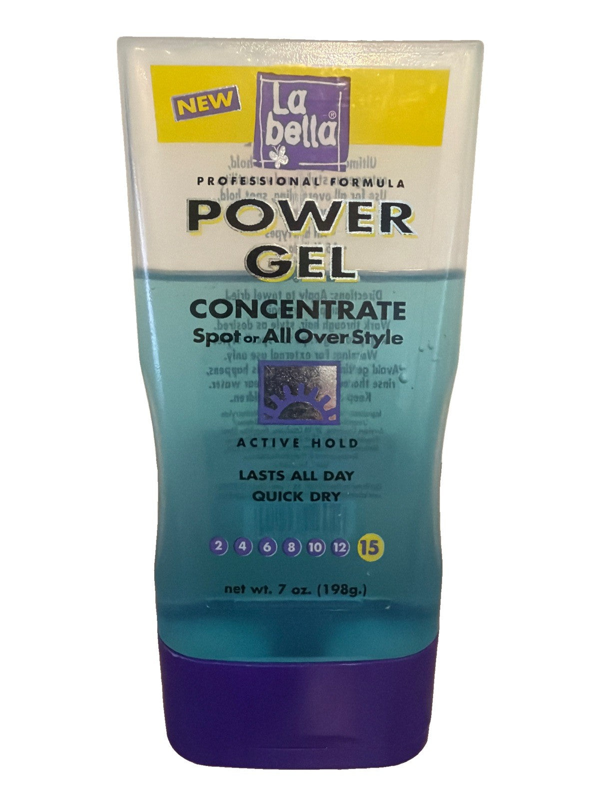 Power Gel Hair Styling Gel Active Hold 7oz - Professional Formula