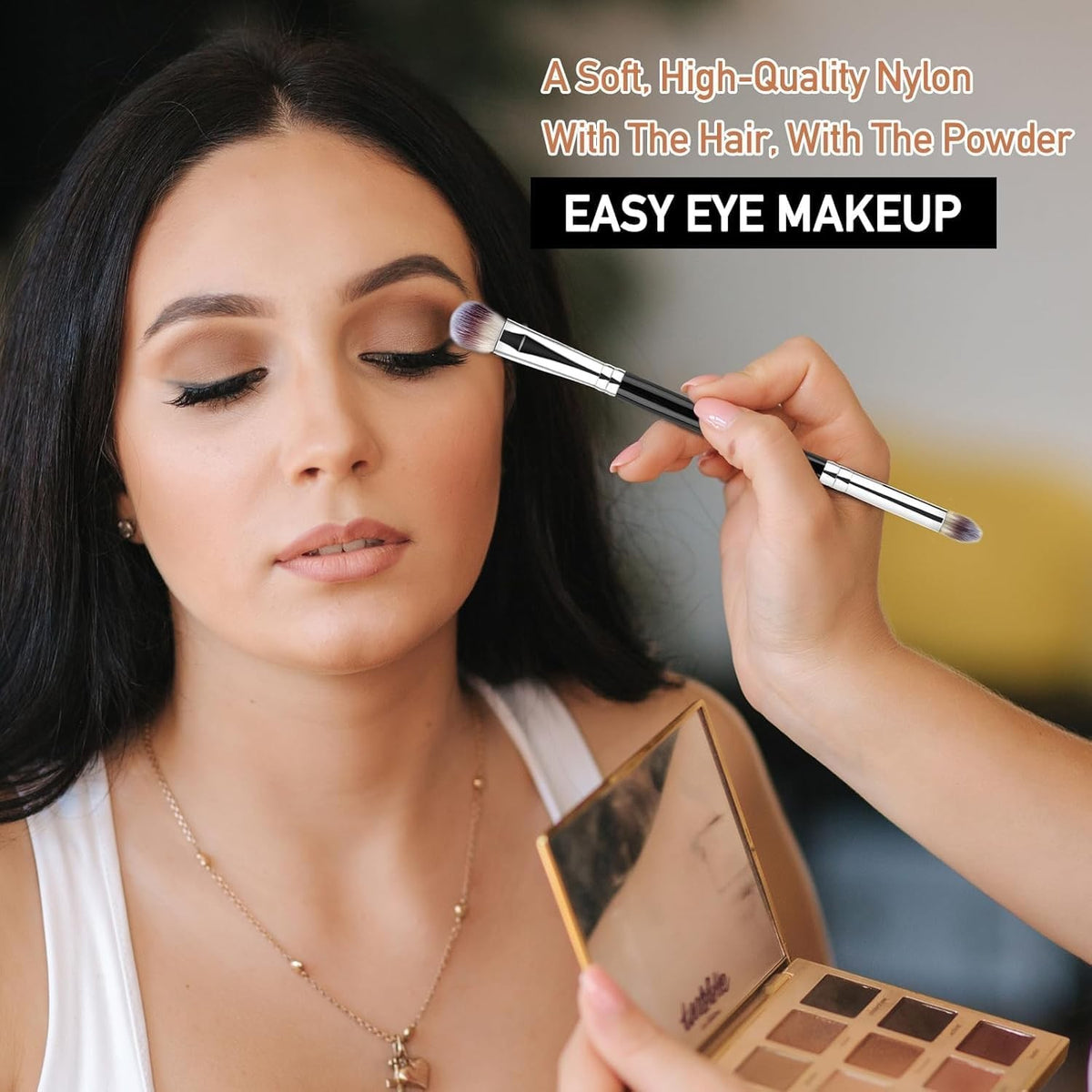 Professional Eyeshadow Brush Set for Eye Makeup & Concealer - 3 Pieces