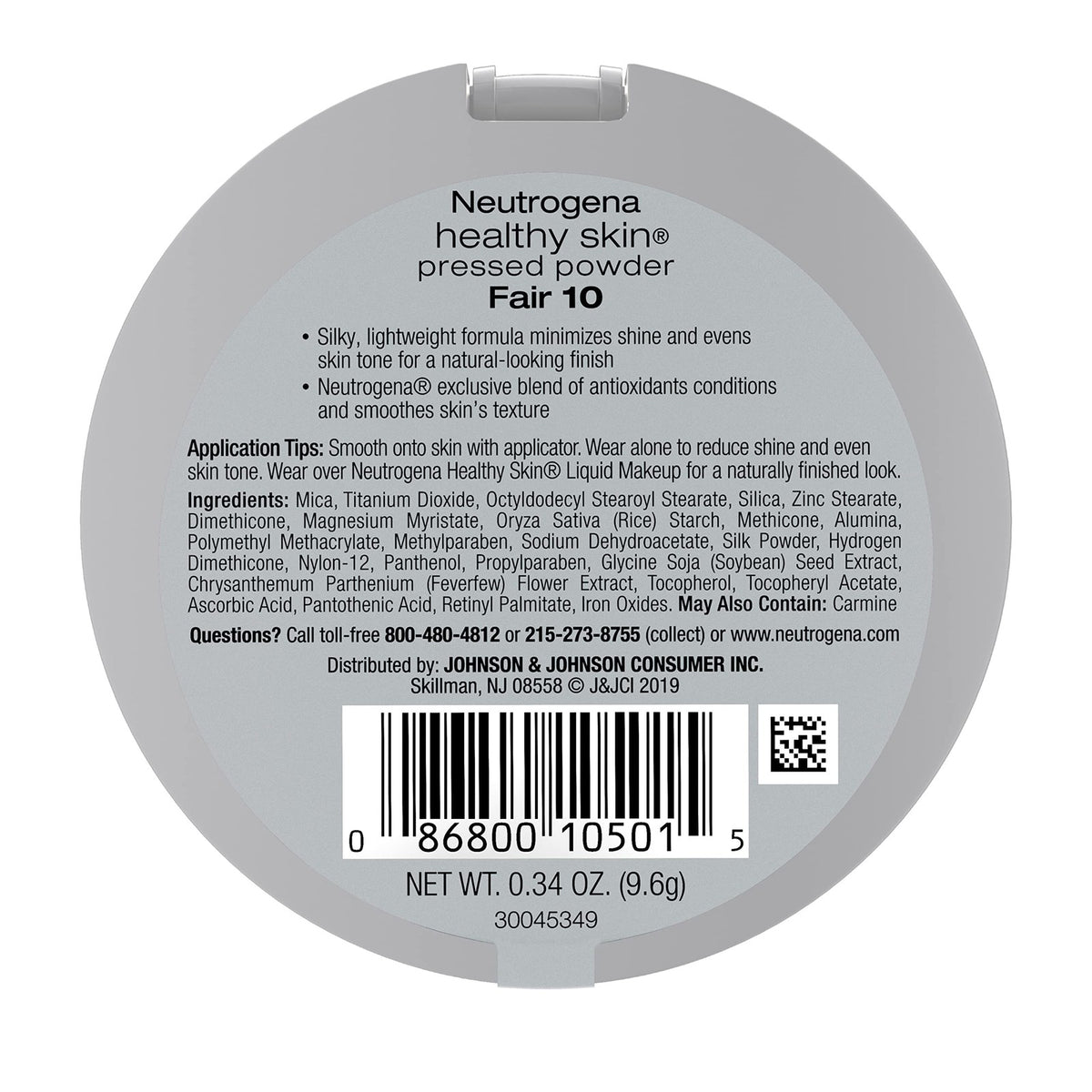 Pressed Face Powder for Flawless Matte Finish - Fair 10