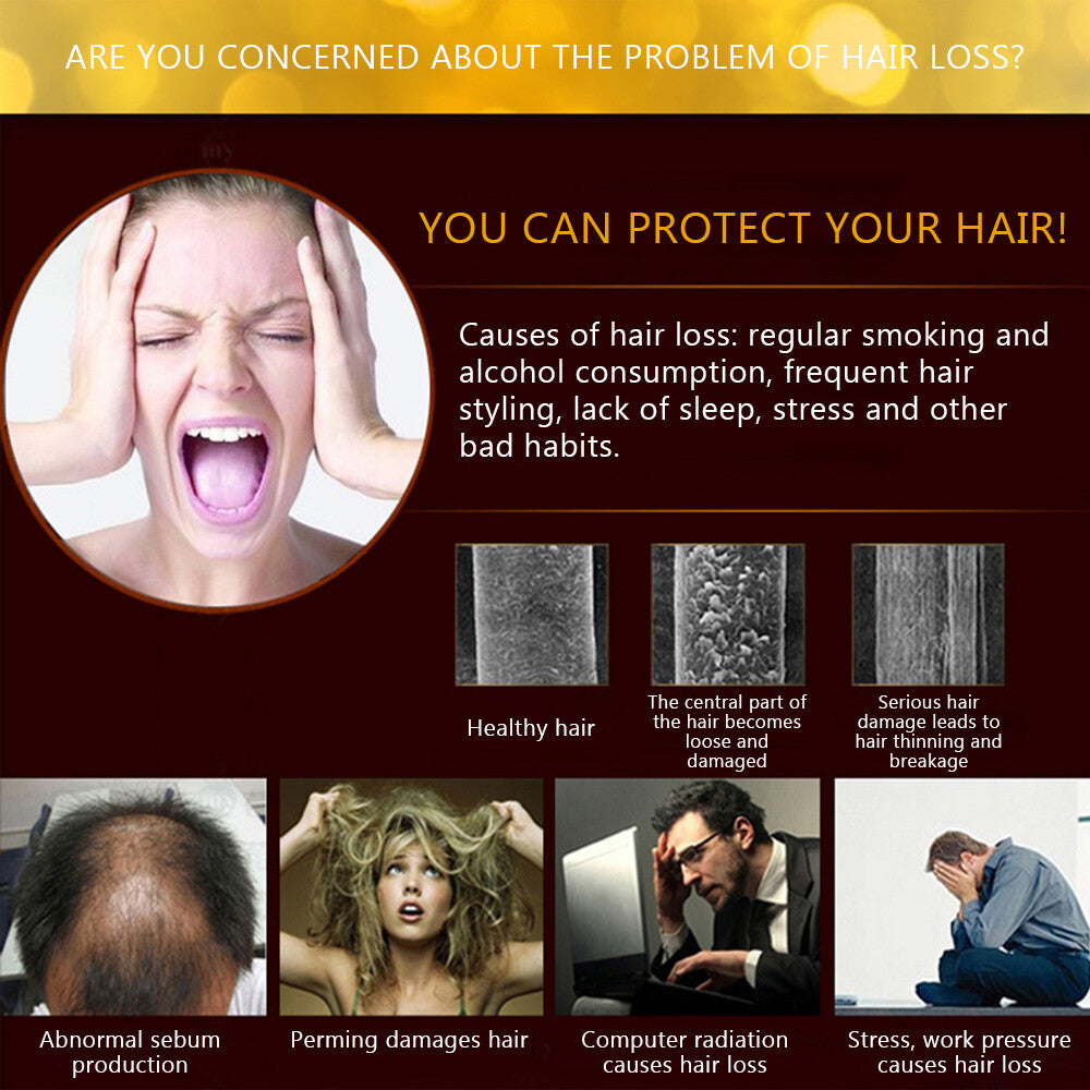 Natural Hair Loss Treatment Oil - Stop Hair Fall, Restore Volume