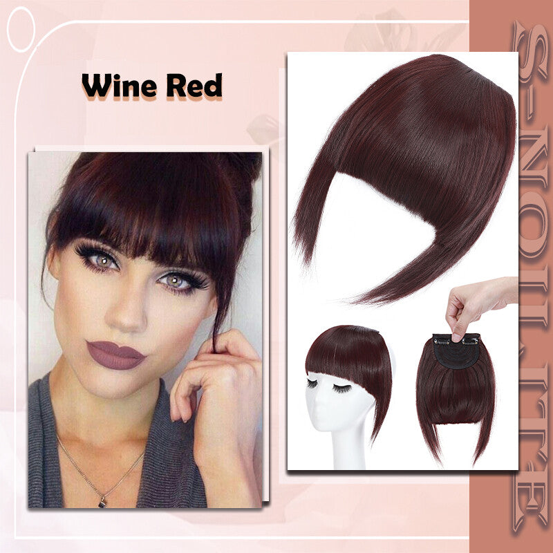 French Style Clip-In Bangs Hair Extensions - 11 Inches Natural Look