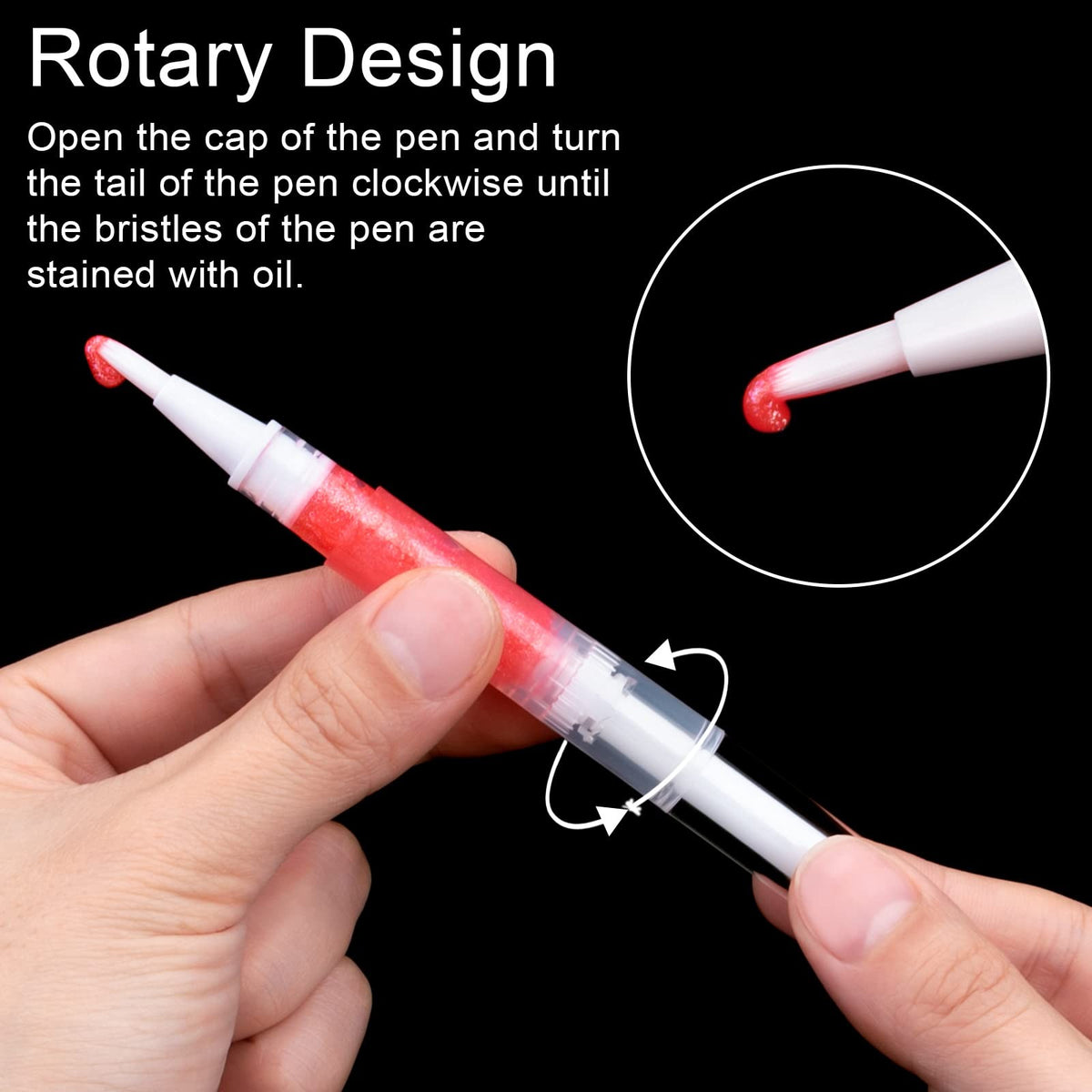10 Pack 3ml Refillable Nail & Lip Oil Applicator Pens with Brush Tip