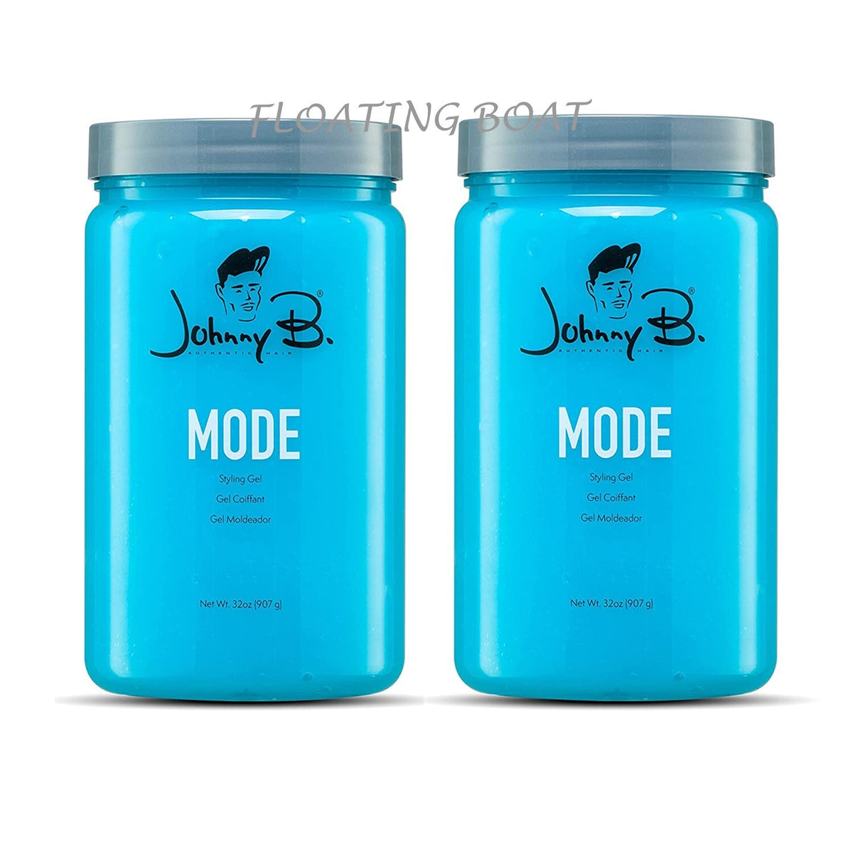 Hair Styling Gel 2-Pack - Strong Hold, High Shine, 64oz Total