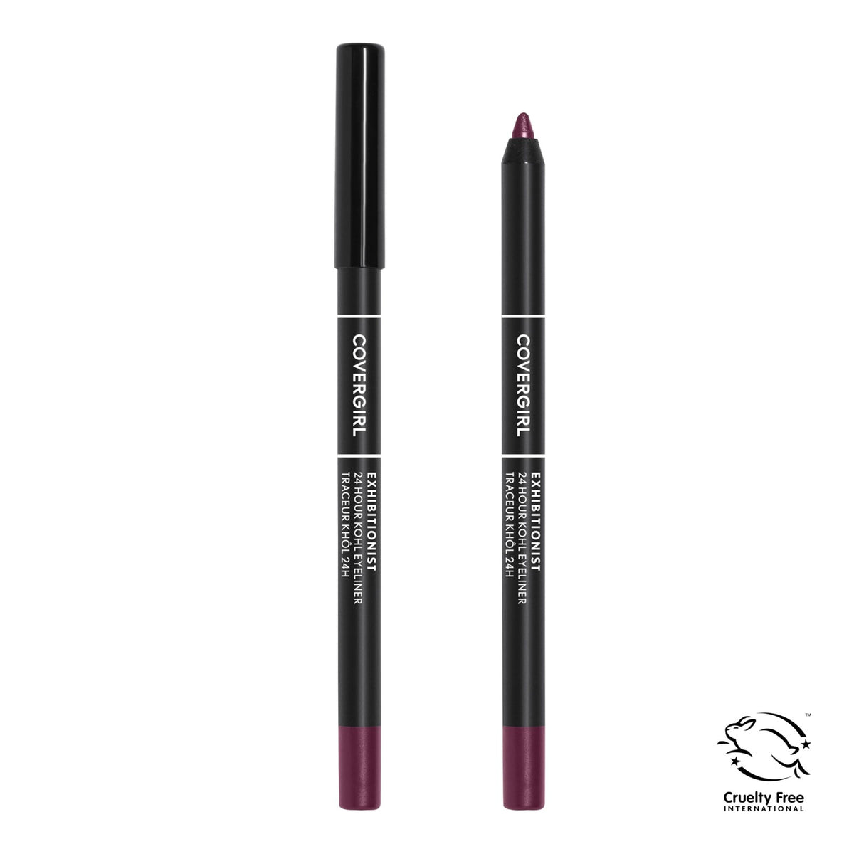 Set of 2 Waterproof Gel Eyeliner Pencils - Burgundy & Metallic Shades