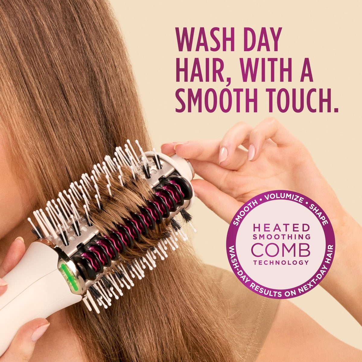 Shark Ht212 Smoothstyle Heated Comb Blow Dryer Brush Heat Resistant