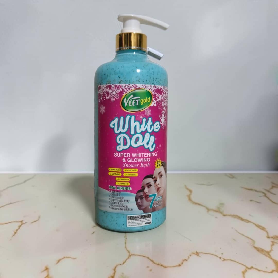 Veet Gold White Doll Brightening Body Wash 1000ml - Moisturizing Shower Gel