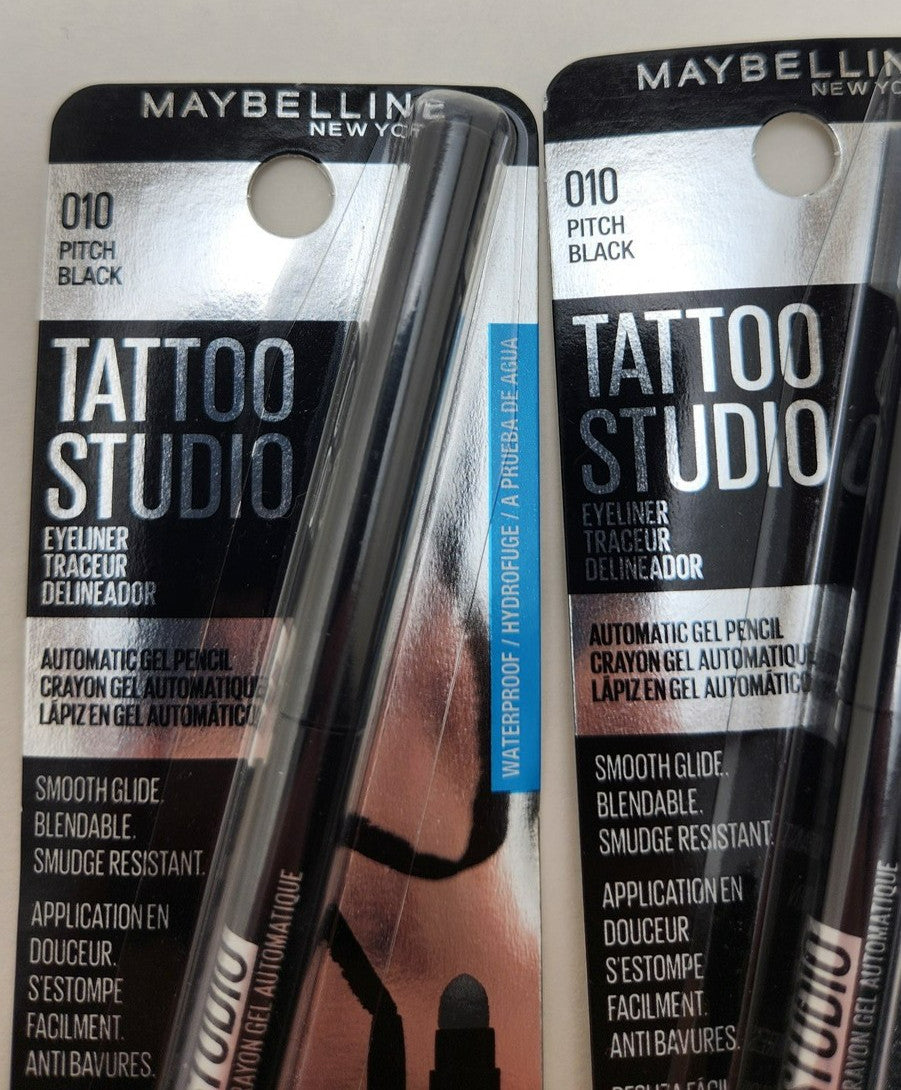 Waterproof Gel Eyeliner Pencil - Long-Lasting Black Makeup, 0.01oz