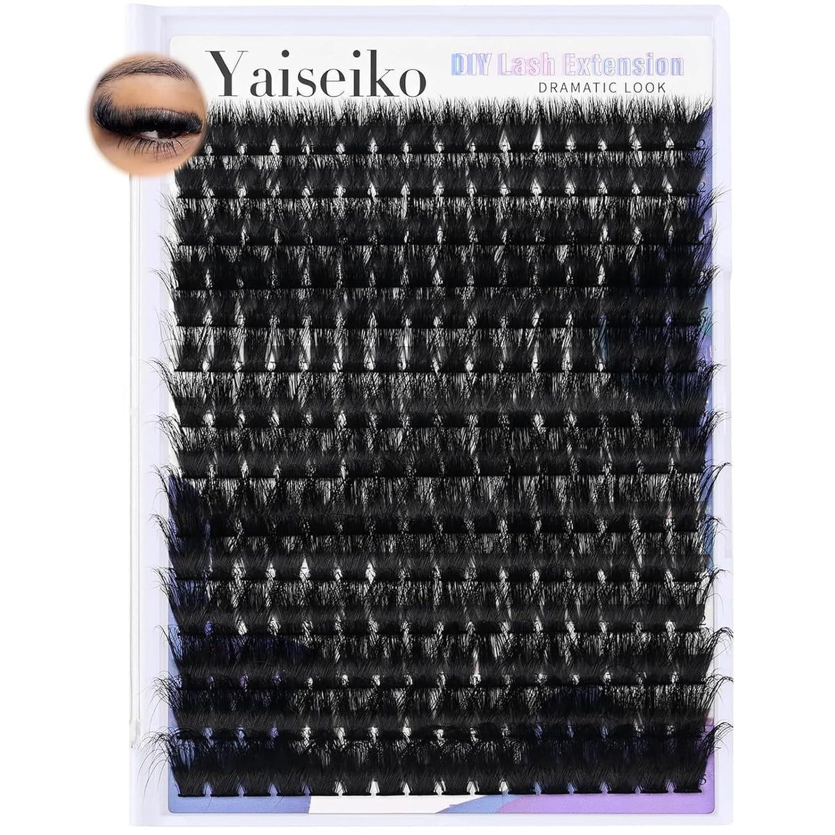 12-25mm Thick Cluster Eyelash Extensions 224Pcs Volume False Lashes