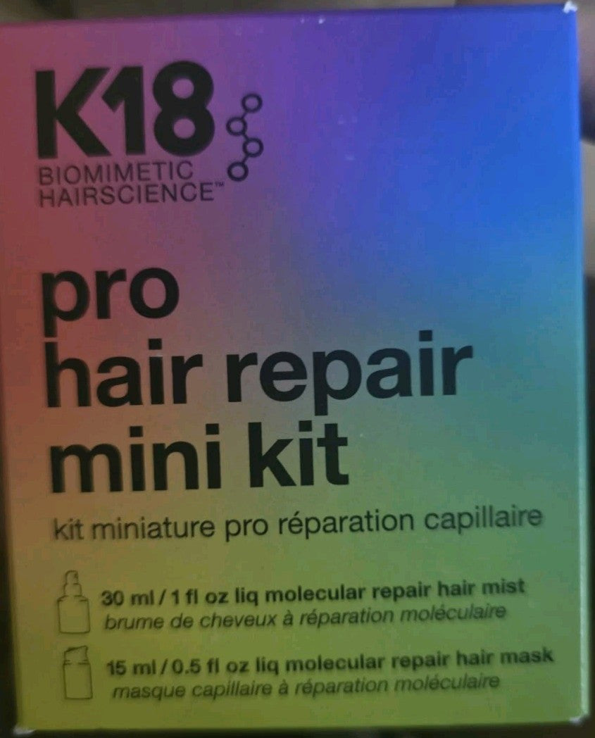 K18 Pro Hair Repair Mini Kit with Molecular Repair Mist & Mask - 1oz & 0.5oz