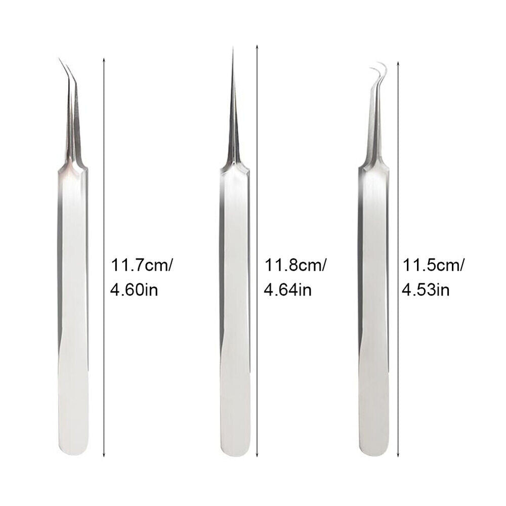 Blackhead Remover Tweezers Set - Pimple Blemish Extraction Tools