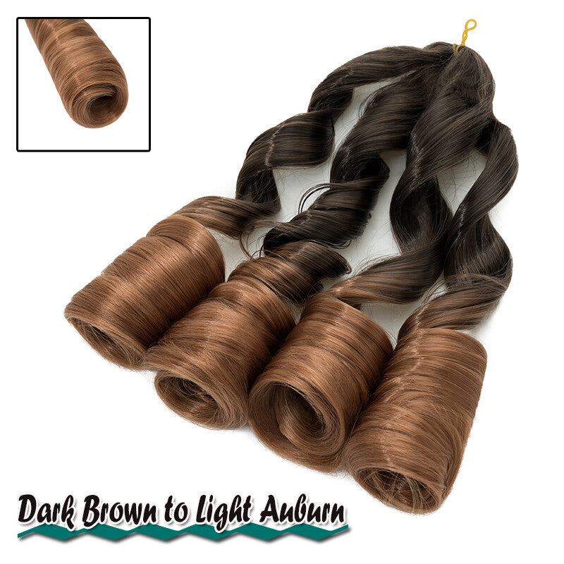 French Curl Braiding Hair Extensions - Pre-Stretched Synthetic 24 Inch