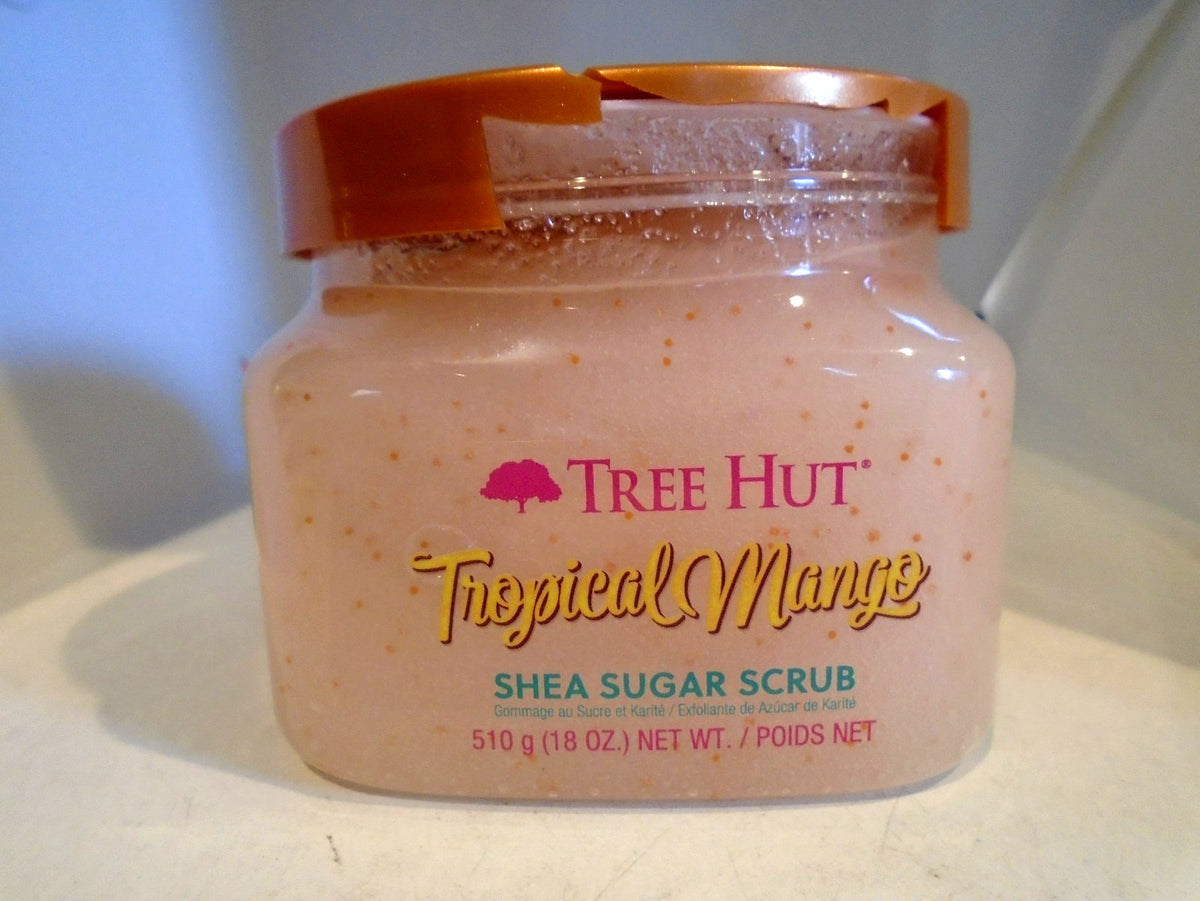 Tree Hut Shea Sugar Scrub Tropical Mango 18 Ounce - Cracked Cap