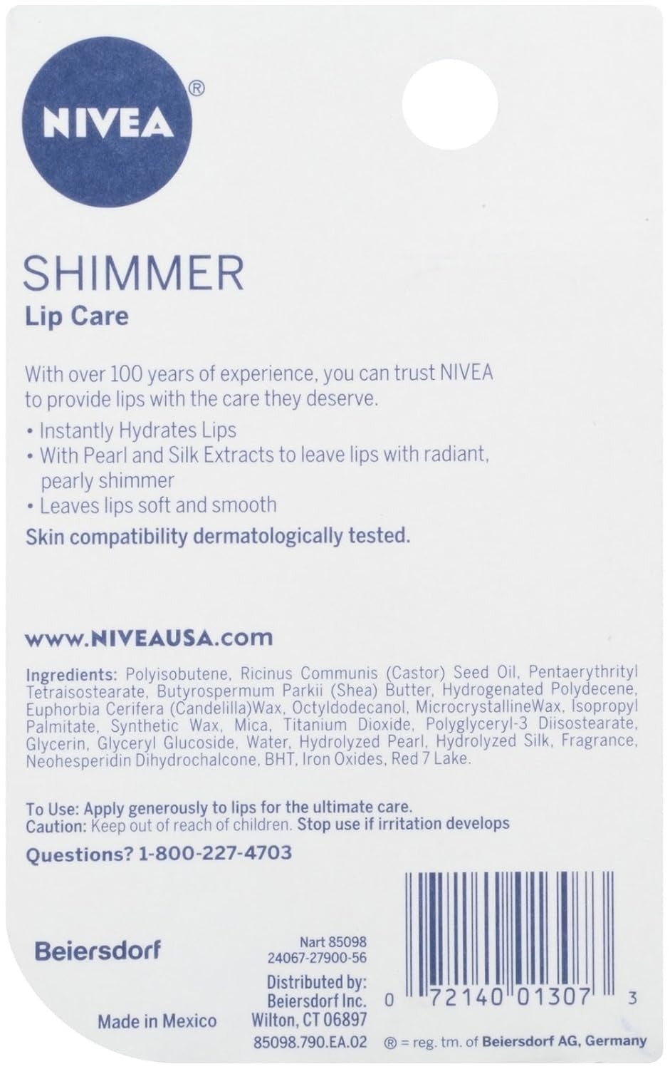 6 Pack Shimmer Lip Care Sticks - Soft, Hydrating Lip Balm with Radiance