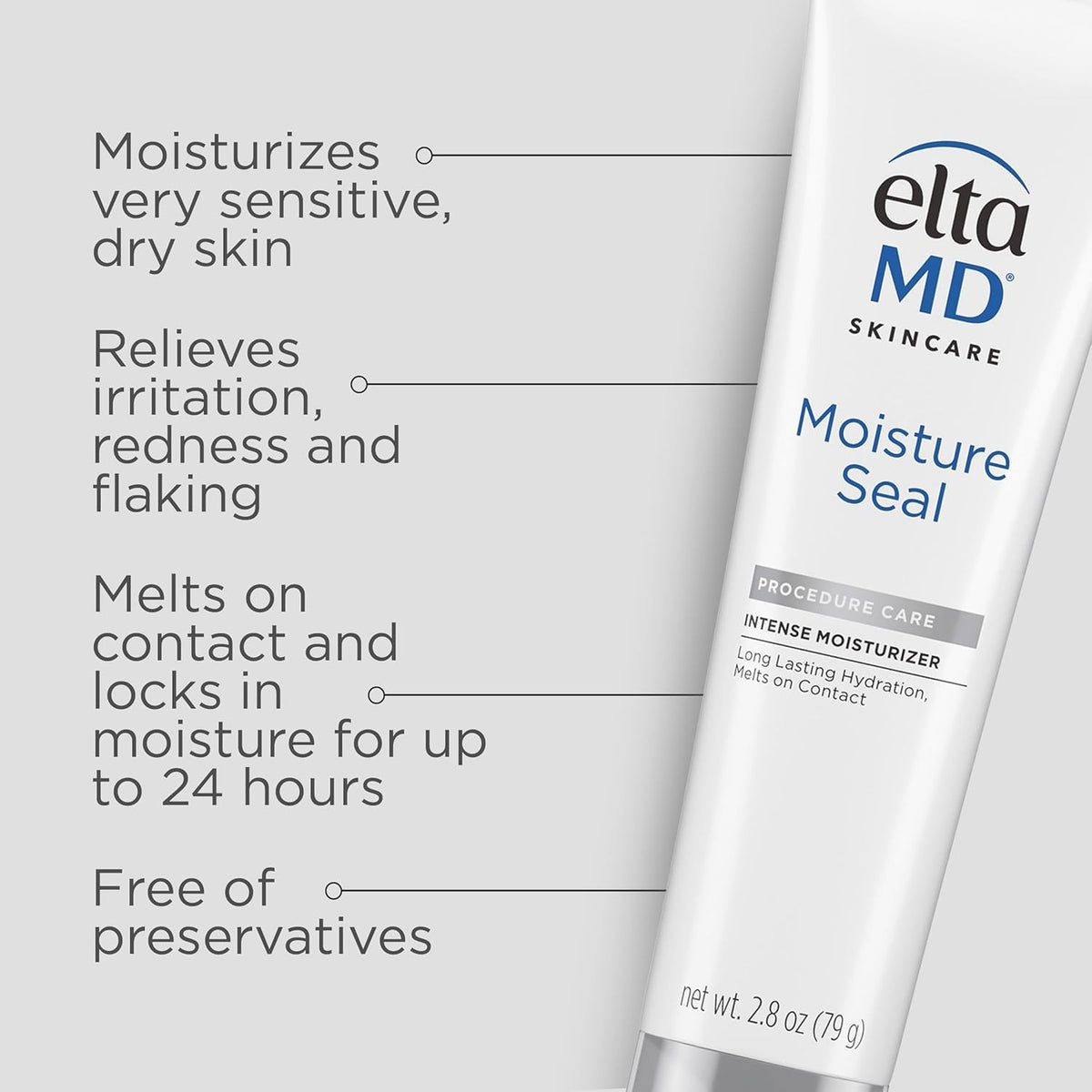 Intense Moisturizer for Dry & Sensitive Skin, 2.8oz