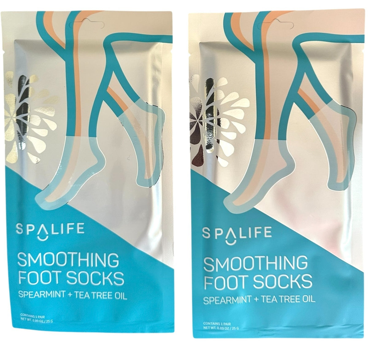 Smoothing Foot Socks with Spearmint & Tea Tree Oil – 2 Pairs
