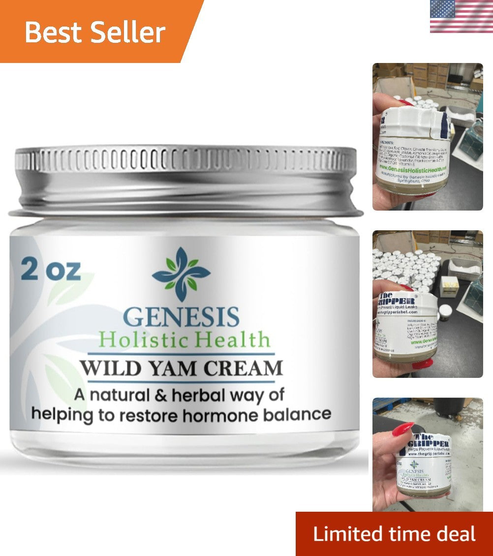 Genesis Wild Yam Root Cream - Organic Perimenopause Aid & Skin